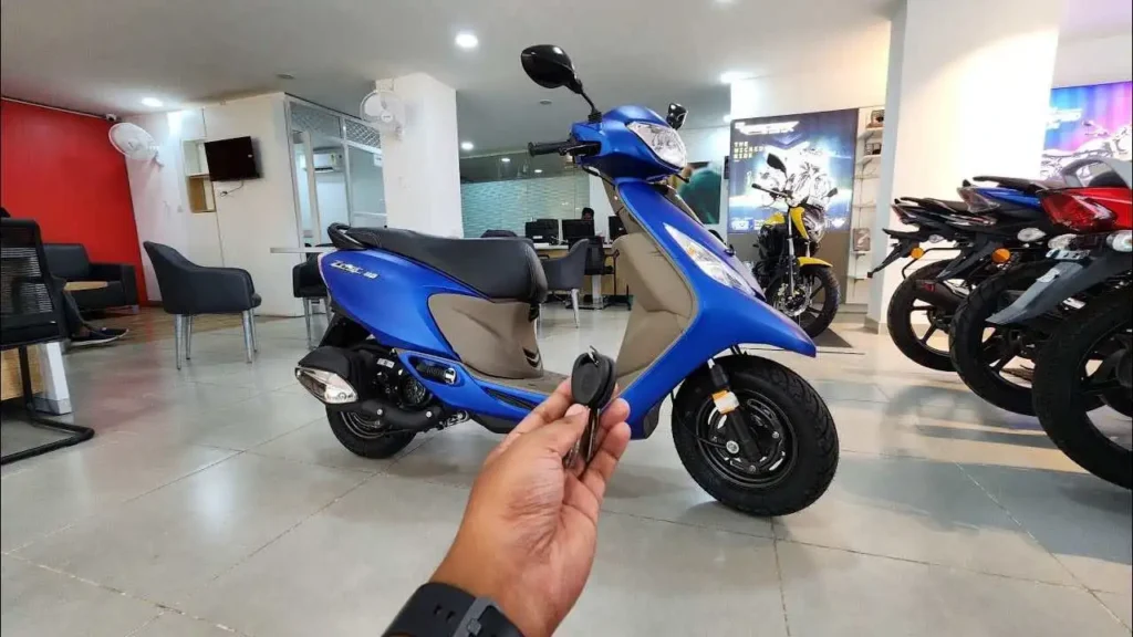 Image of the new TVS Zest 110 2025 scooter